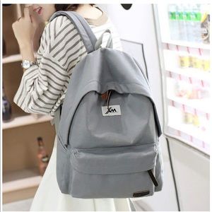Gray bagpack